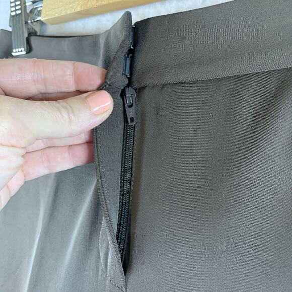 TAHARI Womens Dress Pants Sz 2 Cocoa Brown Bootcut Career Office Parisian New - Picture 3 of 14